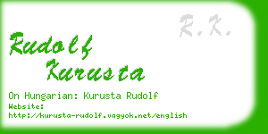 rudolf kurusta business card